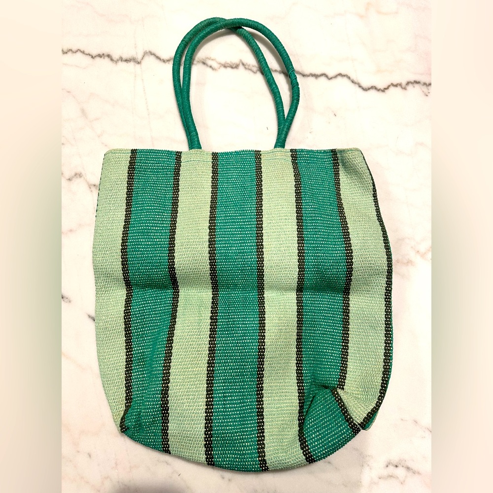☀️ A New Day Striped Teal Tote ⭐️
